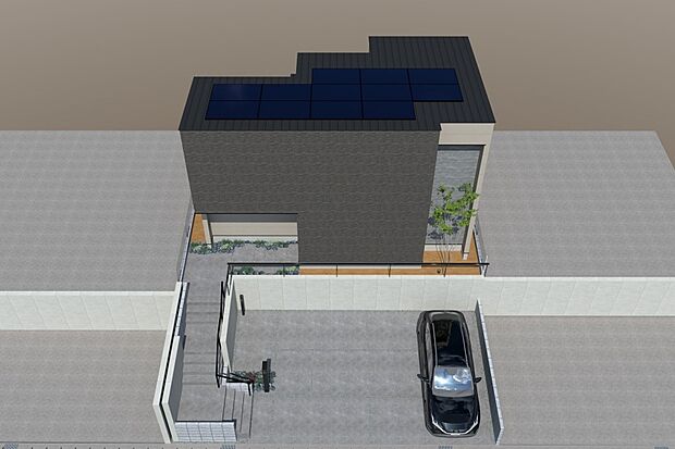 【■CGイメージパース/1号地外観パース■】（建物未完成のためイメージパースです）