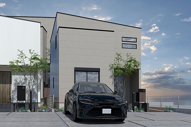 【■CGイメージパース/1号地外観パース■】（建物未完成のためイメージパースです）