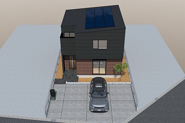 【■CGイメージパース/1号地外観パース■】（建物未完成のためイメージパースです）