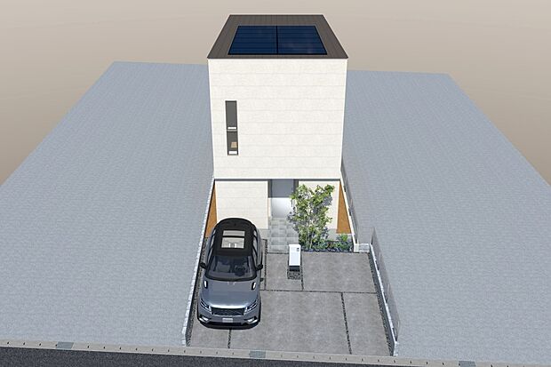 【■CGイメージパース/1号地外観パース■】（建物未完成のためイメージパースです）