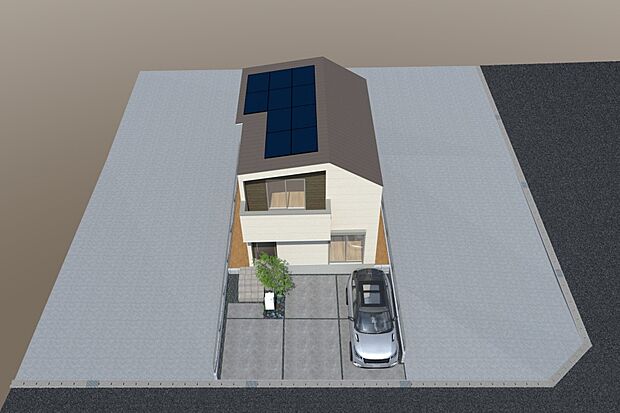 【■CGイメージパース/2号地外観パース■】（建物未完成のためイメージパースです）