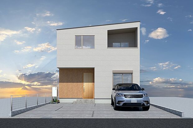 【CGイメージパース/8号地外観パース】(建物未完成のためイメージパースです)