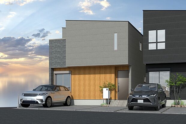 【■CGイメージパース/3号地外観パース■】(建物未完成のためイメージパースです)