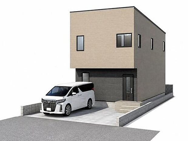 【外観イメージパース(2号地)】建物価格1850万円、建物面積102.69m2