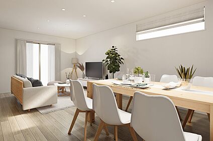 2号地内観イメージパース:リビング