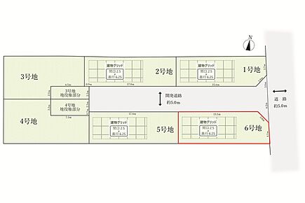 AVANTIA宅地には建築可能な8つの「建物グリッド」を設定。土地に合わせた建築サイズが明確でライフスタイルにあったプラン（間取り）を選べます。 