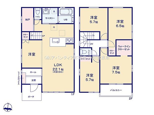 1号棟/間取図