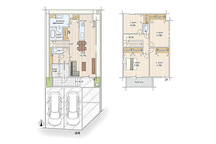 建物面積にはポーチ部分2.24m2を含む 