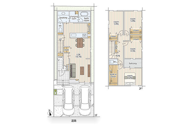 【4LDK】建物面積にはポーチの一部0.73m2を含む