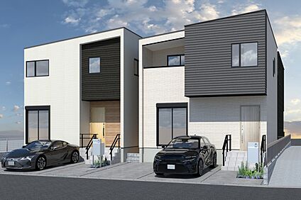 CGパース/1号地・2号地　外観イメージ