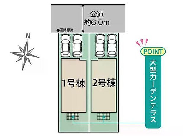 ≪全体区画図≫
◎18帖を超える広いLDKにはオシャレな折上天井♪
◎ご家族のニーズに合わせた2階洋室は可変タイプ♪
◎食品備蓄庫として重宝するパントリー付き♪
◎大容量収納可能な土間収納♪
