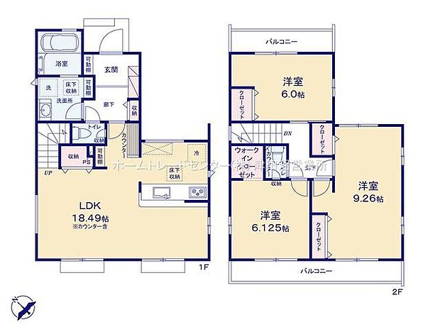 各居室に収納を完備しております。収納が豊富な住宅は居室空間がしっかりと使えるので暮らしやすさが断然に上がります。荷物を気にすることなく家具の配置をお好み通りにできるのも大きな魅力です。