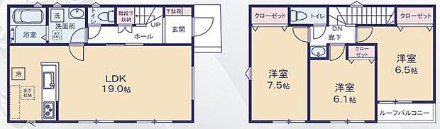 (2号棟)、価格2799万円、3LDK、土地面積122.92m2、建物面積91.91m2