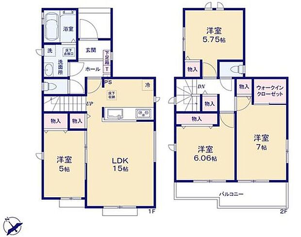 (A号棟)、価格3790万円、4LDK、土地面積107.5m2、建物面積93.56m2