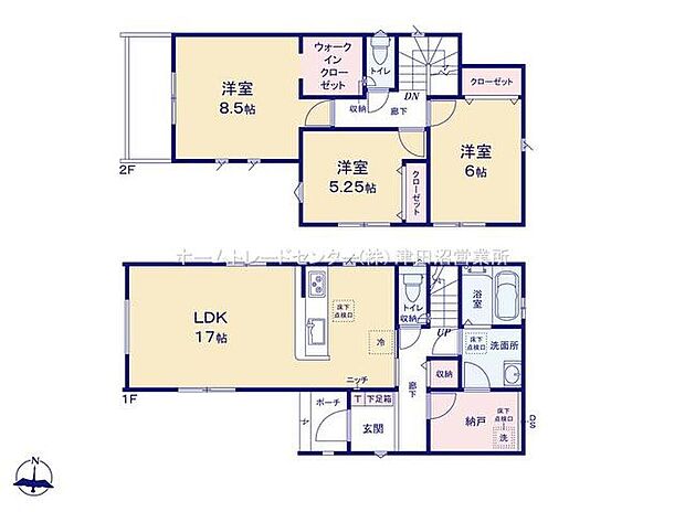 (1号棟)、価格3290万円、3LDK、土地面積97.43m2、建物面積96.88m2