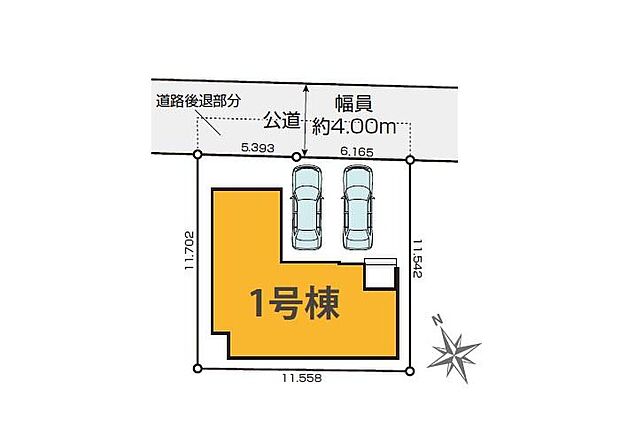 ≪全体区画図≫
◎駐車スペース2台分♪家族のカーライフにゆとりをもたらす、駐車2台分のスペースを確保♪