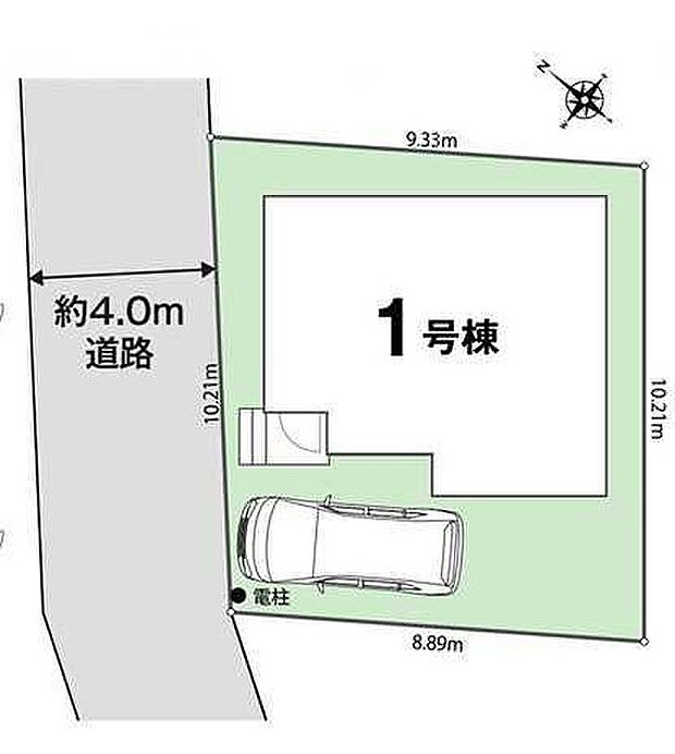 ≪全体区画図≫
◎家族のカーライフにゆとりをもたらす、駐車1台分のスペースを確保♪
◎高い資産価値と品質♪長期優良認定住宅♪