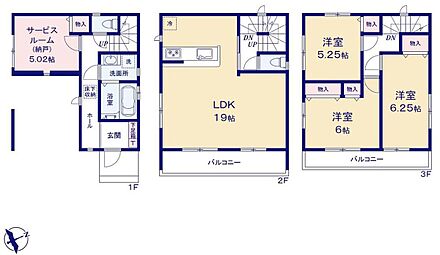 ◇家具を配置しても空間にゆとりが生まれる19帖のLDK！レイアウトの幅も広がります♪
◇リビングの様子も分かりやすい対面式キッチン採用♪ 