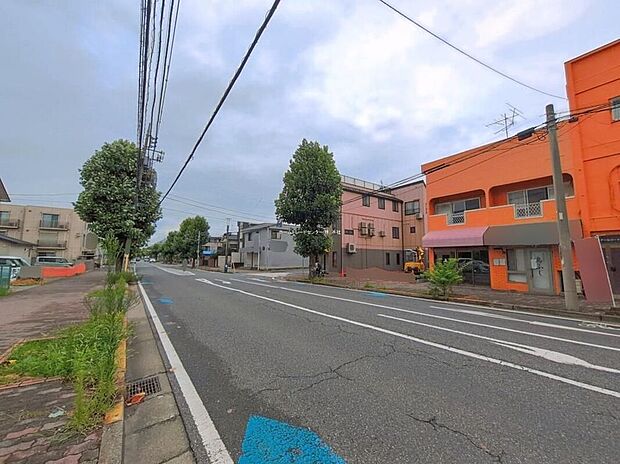 【前面道路含む現地写真】千葉都市モノレール「作草部」駅徒歩3分♪スーパー、保育園まで徒歩6分で利便性の高いお住まいです◎