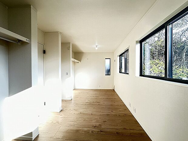 【モデルハウス1｜洋室9帖】将来的に壁を設置すれば2部屋として使えます※別途有償