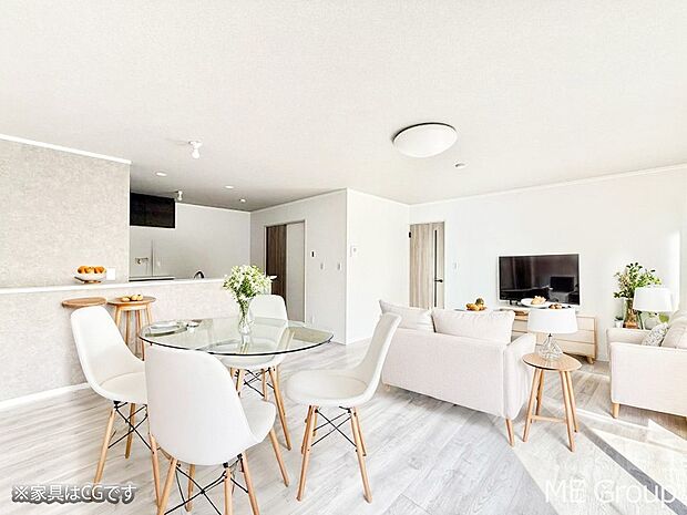 ■くつろぎと笑顔が集まる、心温まるリビング