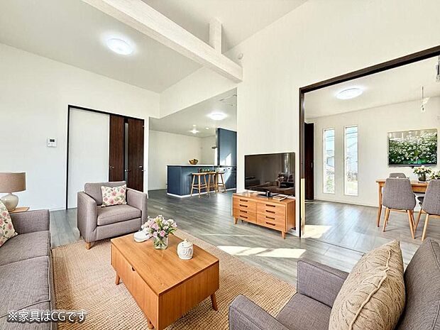 ■くつろぎと笑顔が集まる、心温まるリビング