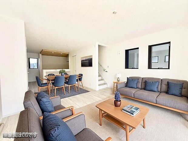 ■心落ち着く場所、ゆったり過ごせるリビング