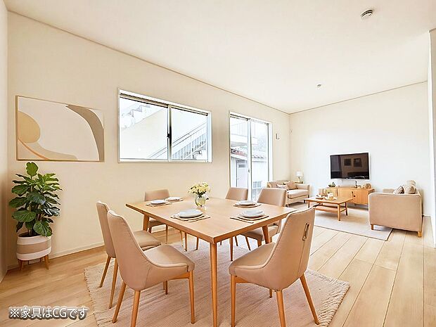 ■くつろぎと笑顔が集まる、心温まるリビング