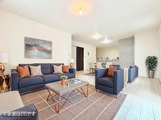 ■くつろぎと笑顔が集まる、心温まるリビング