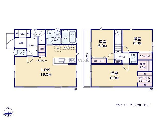 【3LDK】■全居室6帖以上の広さを重視した設計