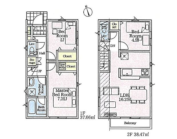 【3LDK】2号棟