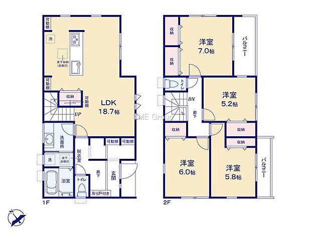 【4LDK】1号棟  