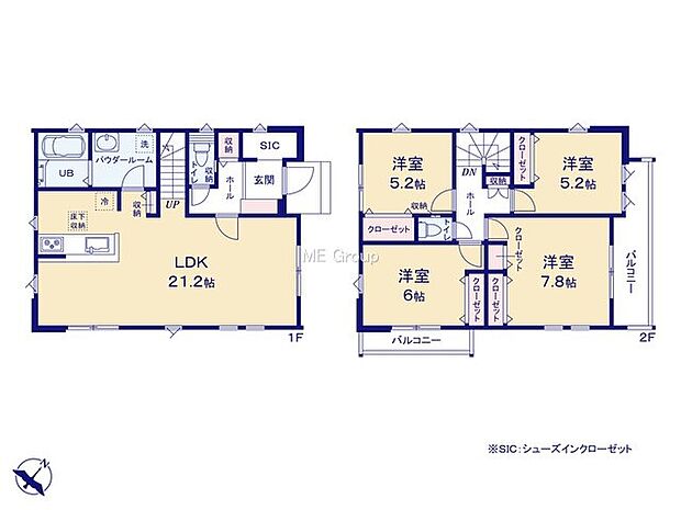 【4LDK】1号棟  