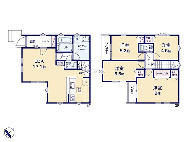 【4LDK】1号棟  