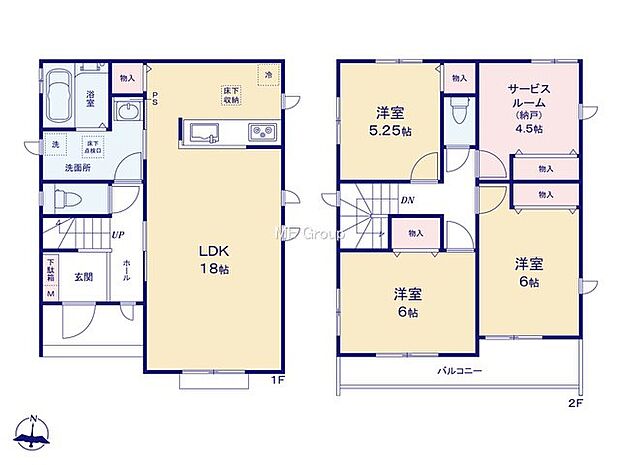 【3LDK+S】D号棟