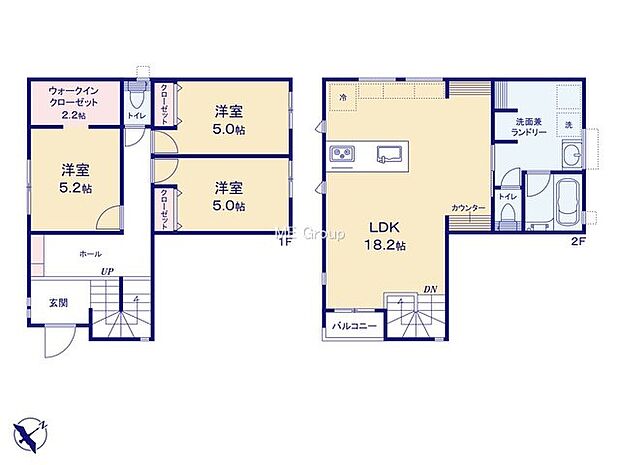 【3LDK】1号棟