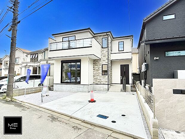 【現地外観写真】1号棟 ■家族みんなが笑顔で過ごせる、安心感のある住まい