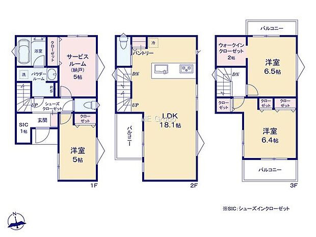 【3LDK+S】7号棟  