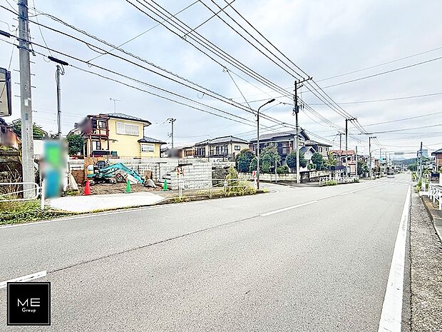 【前面道路含む現地写真】■新しい住まい、街の新しい風景