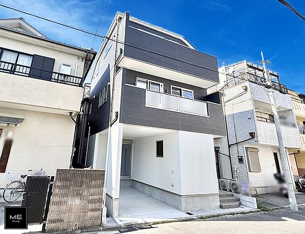 【現地外観写真】1号棟 ■家族みんなが笑顔で過ごせる、安心感のある住まい