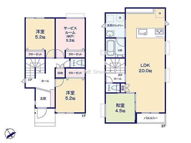 【3LDK+S】3号棟  