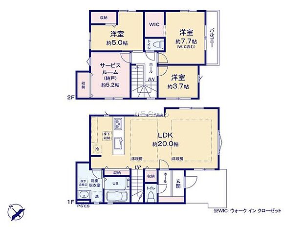 【3LDK+S】2号棟  