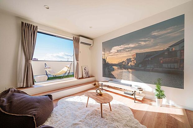 3階居室(A-C)※施工例 ■プロジェクターをつければたちまち大画面で映画鑑賞できます!夫婦でも家族でも友達とでもたくさん活用できる特別な空間。