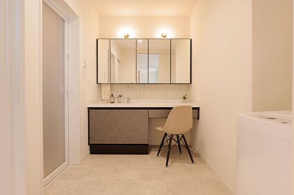 洗面カウンター施工例