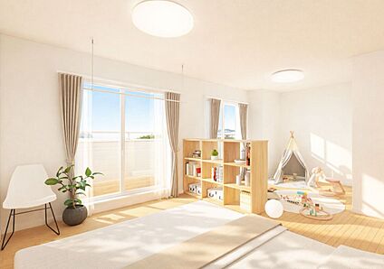 子ども部屋（２室共通部屋）（No.B)※完成イメージパース