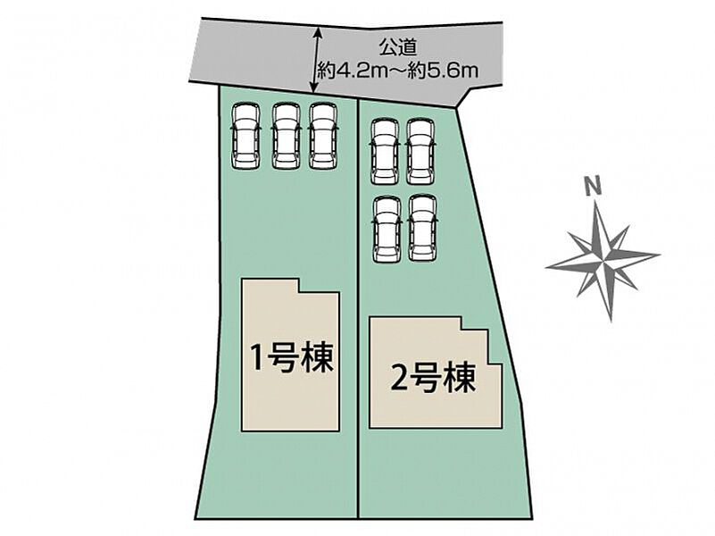 安中市安中2棟 区画図