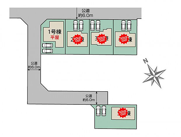 高崎市新町5棟　区画図