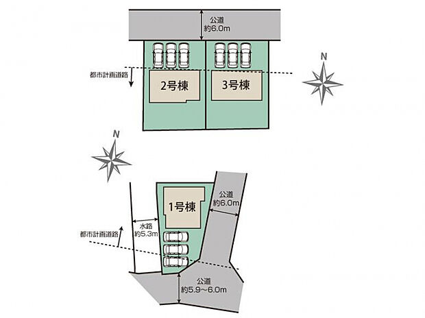 群馬県前橋市後家町 区画図