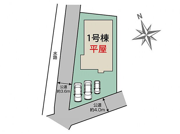 前橋市下新田町1棟 区画図