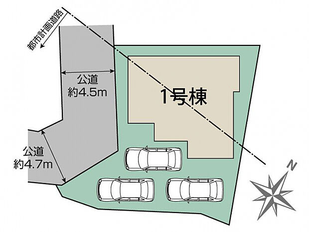 高崎市下小塙町1棟 区画図